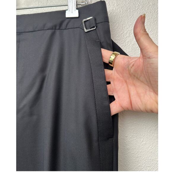 Tom Ford Black Tuxedo Trousers Men’s Size 46 Grosgrain Side Stripe - Picture 4 of 14